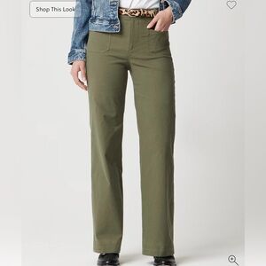 NWT J.Crew Factory Lizzie pants in Army Green